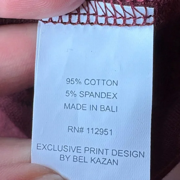 Bel Kazan Batna Top (L) & Atlas Pant (XL) NWT